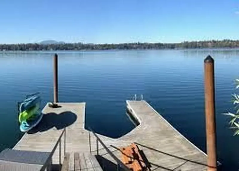 Hayden Lake waterfront dock private